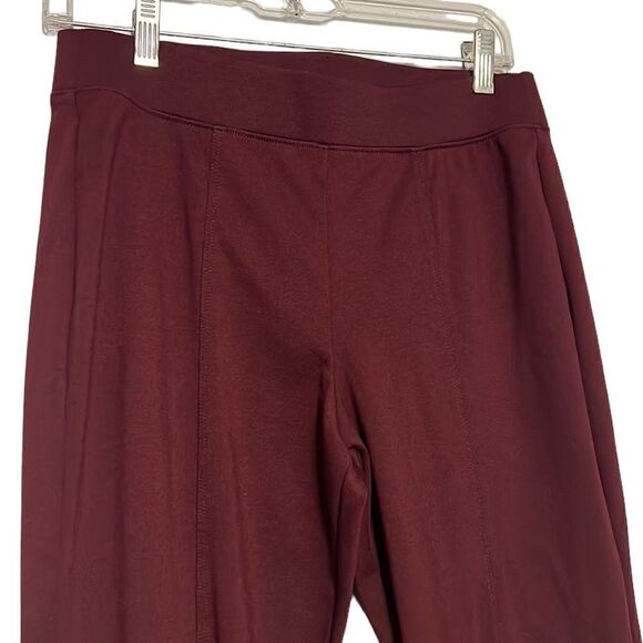 Croft & Barrow Pants Womans Size Small Pull on Maroon Tummy Control Stretch - Picture 2 of 9